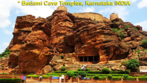 The Badami cave temples are located in the town of Badami in the north-central part of Karnataka, India. The temples are about 88 miles (142 km) 