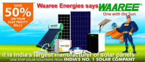 Waaree Energies says it is India’s largest manufacturer of solar panels, with 12 gigawatts of installed capacity