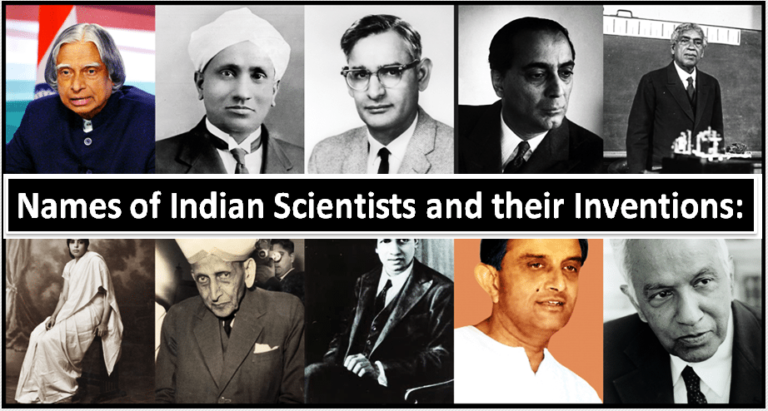 Top 20 Names of Indian Scientists & Their Inventions.