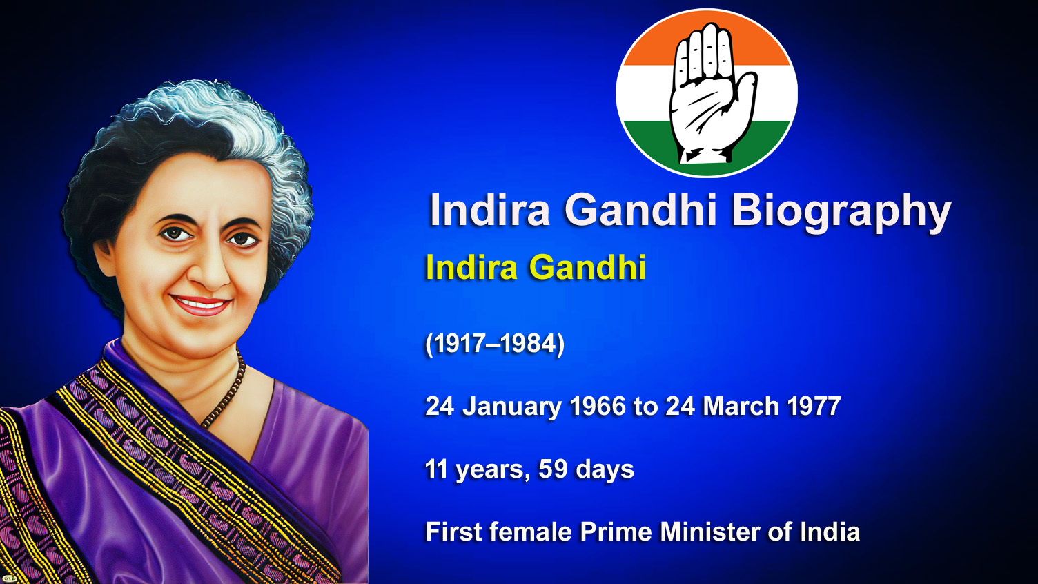 Indira Gandhi Biography in Hindi