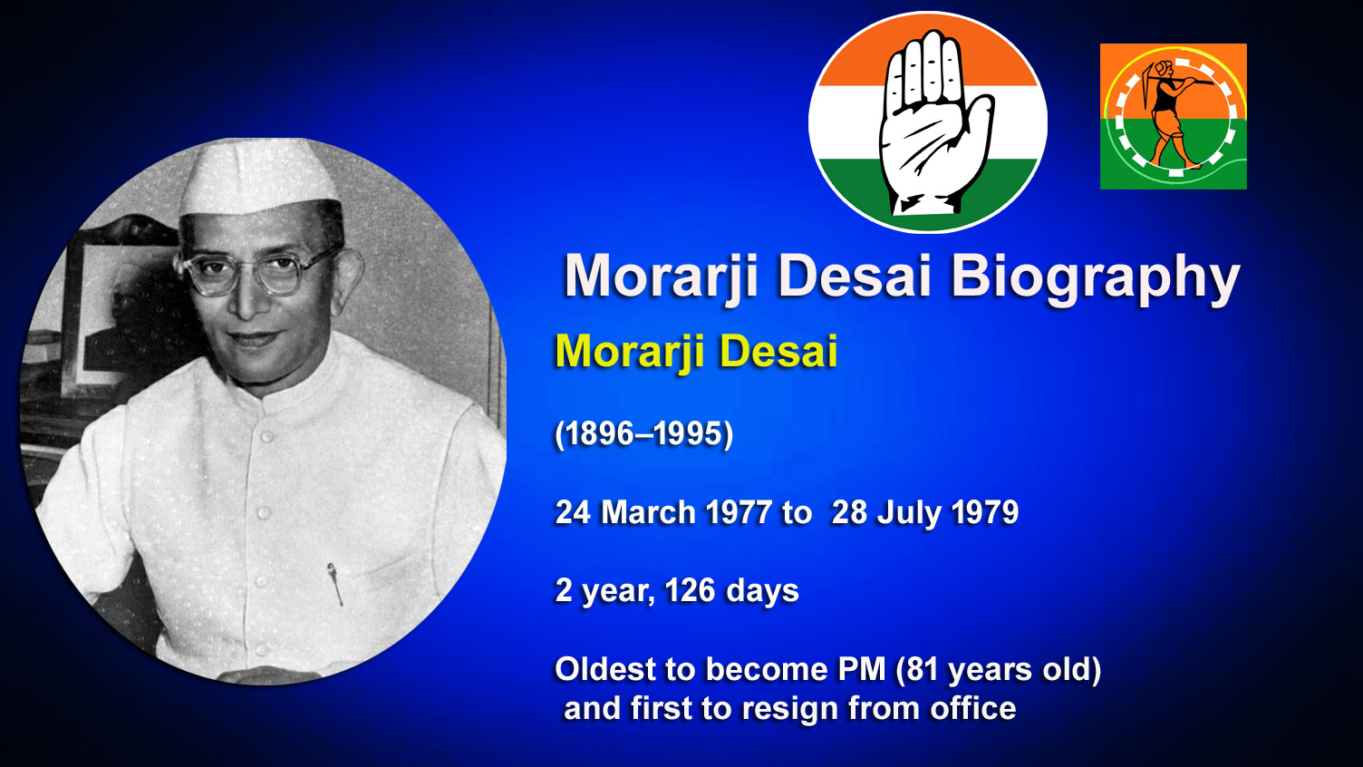 Morarji Desai Biography