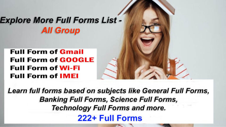 Explore More Full Forms List - All Group